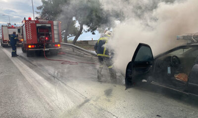 Καβάλα:-Πυρκαγιά-σε-αυτοκίνητο