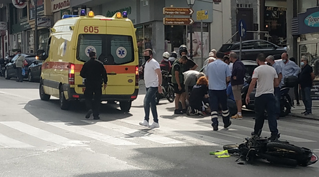 Καβάλα:-Οδηγός-δικύκλου-τραυματίστηκε-σε-τροχαίο