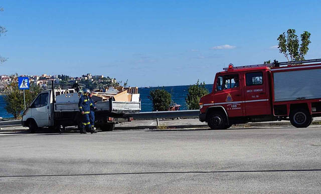 Καβάλα:-Πυρκαγιά-σε-ημιφορτηγό