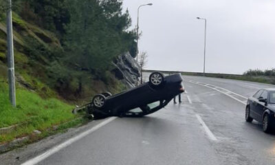 Ανατροπή-αυτοκινήτου-στις-στροφές-της-«Τόσκα»
