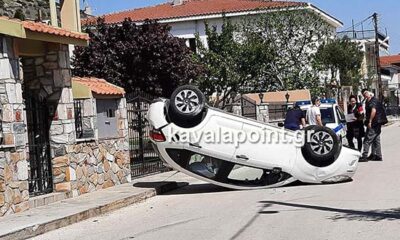 Τροχαίο-ατύχημα-στο-κέντρο-των-Κρηνίδων