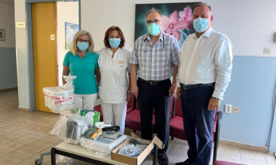 Ιατρικός-εξοπλισμός-στο-ΚΥ.-Πρίνου-και-αυτόματος-απινιδωτής-στο-Πυροσβεστικό-Κλιμάκιο-από-τον-δήμο-Θάσου