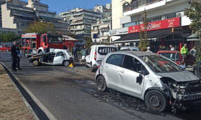 Καβάλα:-Τρεις-τραυματίες-σε-τροχαίο-στην-Ερυθρού-Σταυρού