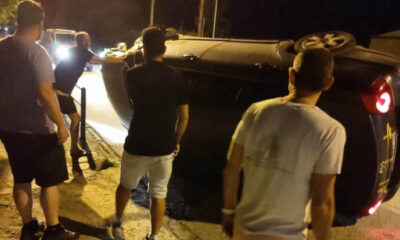 Αυτοκίνητο-ανατράπηκε-στον-δρόμο-του-Παληού