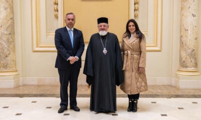 Επίσκεψη-του-Δημάρχου-Θάσου-στον-Μακαριώτατο-Πατριάρχη-Ρουμανίας-κ.κ-Δανιήλ
