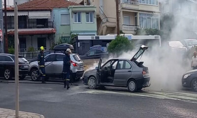 Καβάλα:-Πυρκαγιά-σε-αυτοκίνητο