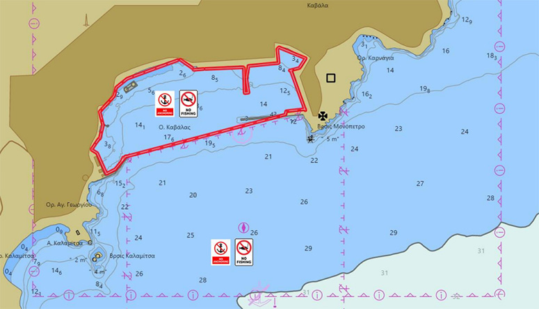 Απαγόρευση-αγκυροβολίας-και-αλιείας-στην-παραλία-της-Ραψάνης