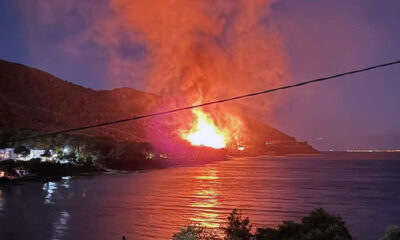 Σε-ύφεση-η-πυρκαγιά-στη-Θάσο