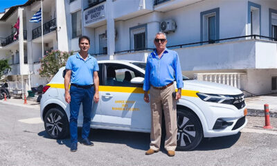 Παραλαβή-ενός-καινούργιου-οχήματος-«dacia-sandero»-από-τον-Δήμο-Θάσου